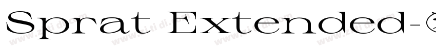 Sprat Extended字体转换